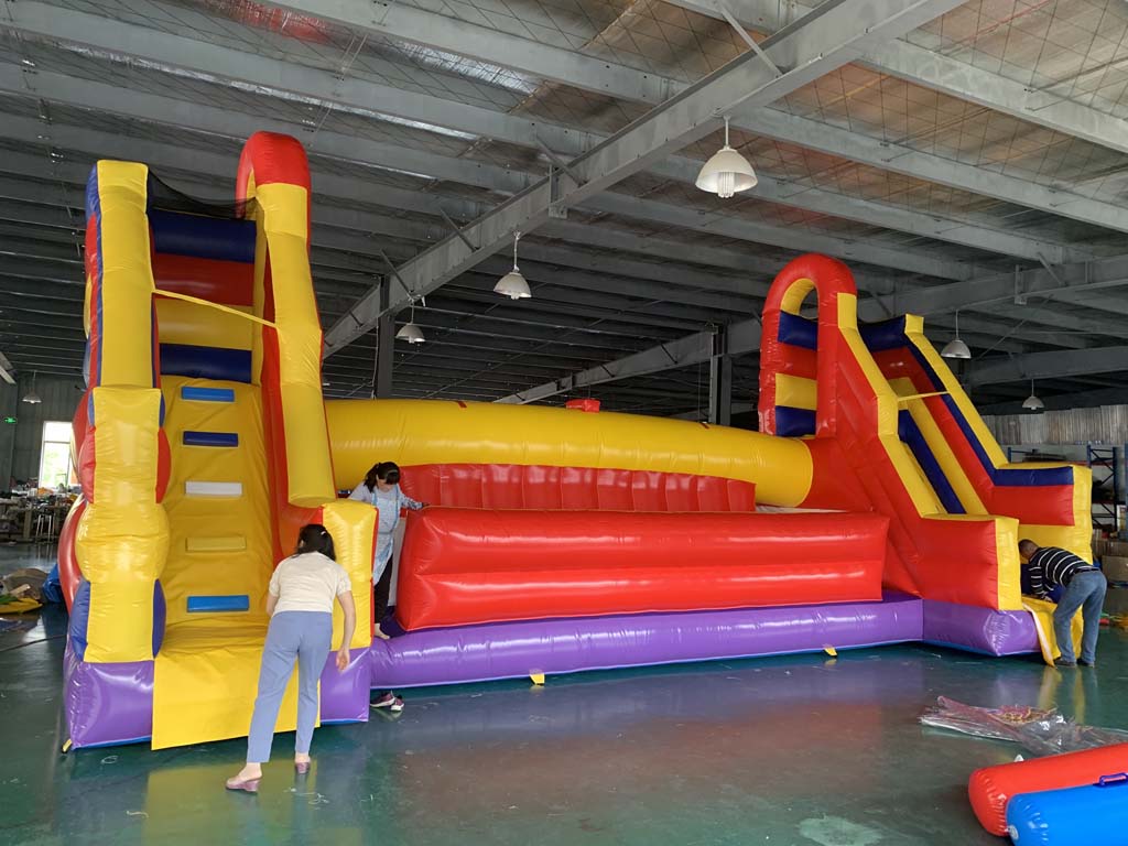 Kids Outdoor Obstacle Course - Komercyjna, gigantyczna, dmuchana arena z przeszkodami