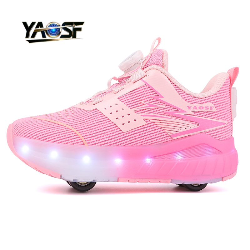 Kids Outdoor Lights - Dziecięce buty na 4 kółkach z