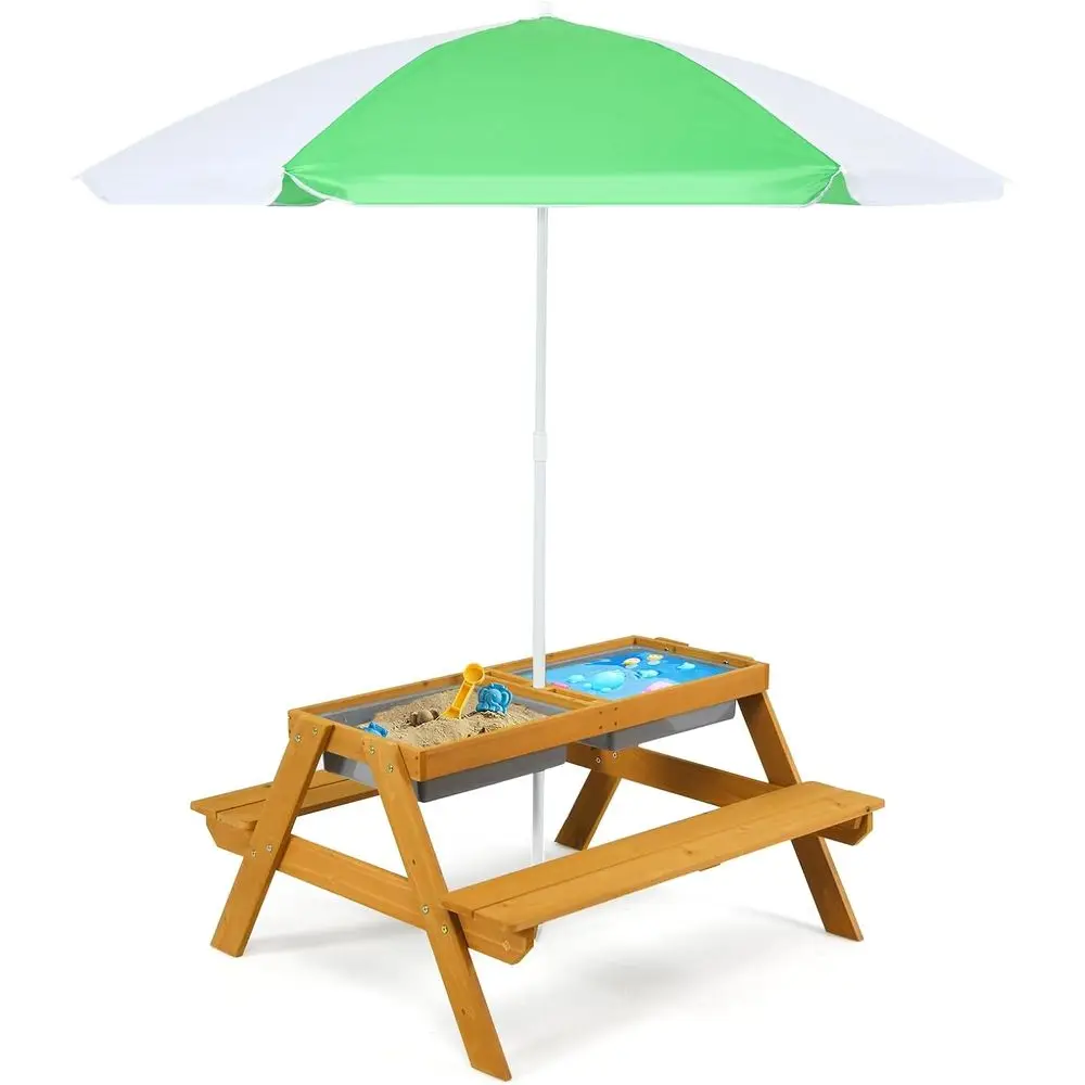 Kids Outdoor Picnic Table - Stolik piknikowy dla dzieci 3w1 z