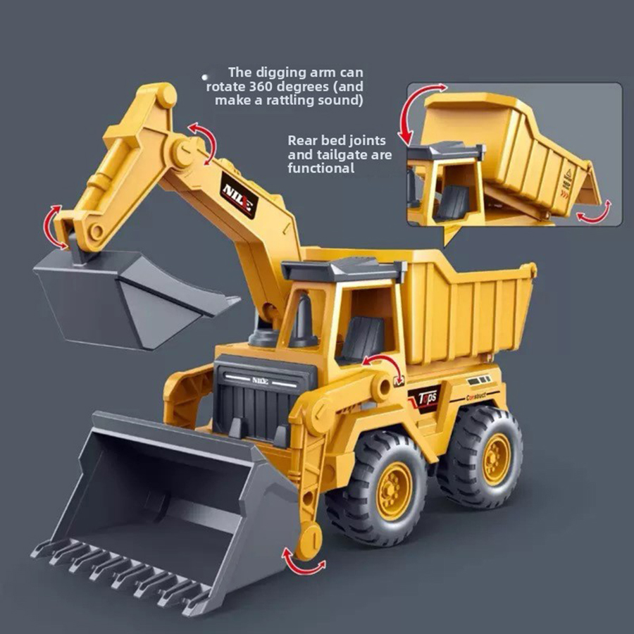 Kids Outdoor Digger - 1 szt. Model koparki, zabawka, pojazd