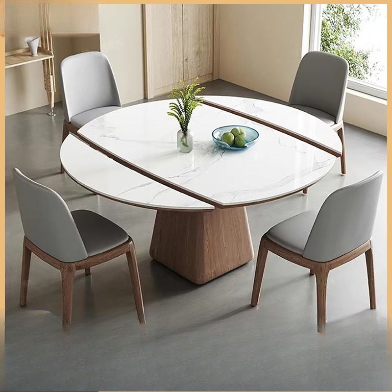 Kids Outdoor Dining Table - Okrągły stół do jadalni rozkładany industrialny