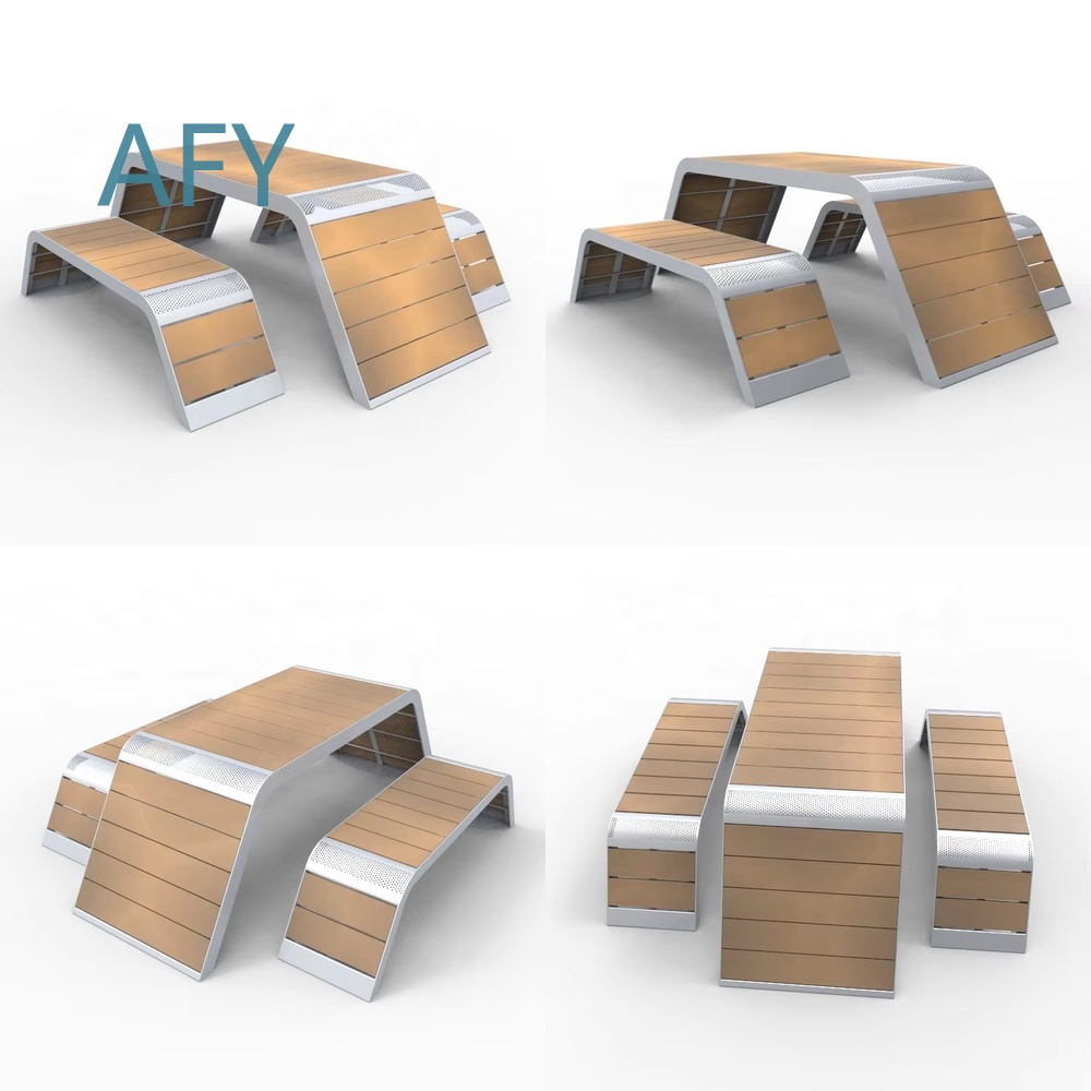 Kids Outdoor Dining Set - Zestaw stołu piknikowego z metalu i