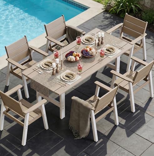 Kids Outdoor Dining Table - Zestaw do jadalni na zewnątrz, 7-częściowy