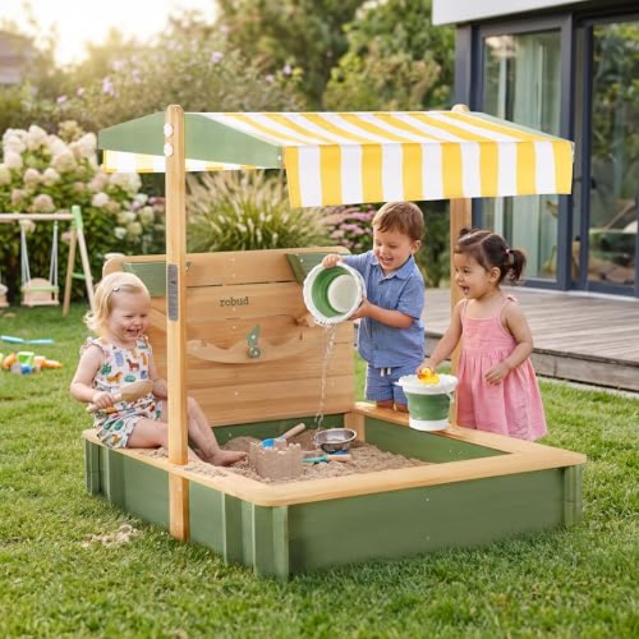 Kids Outdoor Seating - Piaskownica dla dzieci na zewnątrz: drewniana,