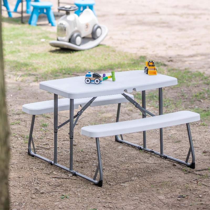 Kids Outdoor Dining Set - Składany stolik piknikowy dla dzieci, zestaw