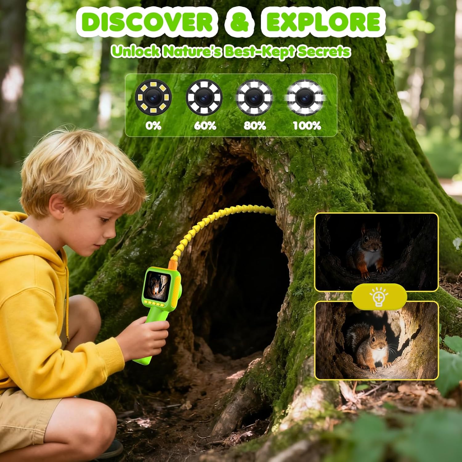 Kids Outdoor Lights - Endoskop dla dzieci, kamera inspekcyjna typu