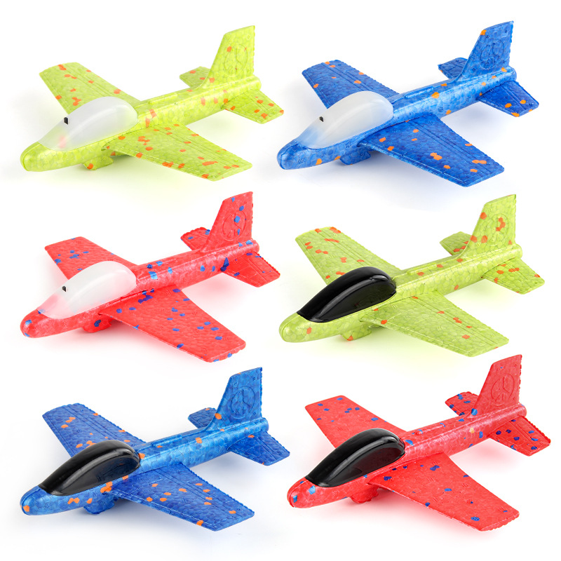 Kids Outdoor Lights - Dzieci wyrzucanie pianki zabawki samolotowe proca