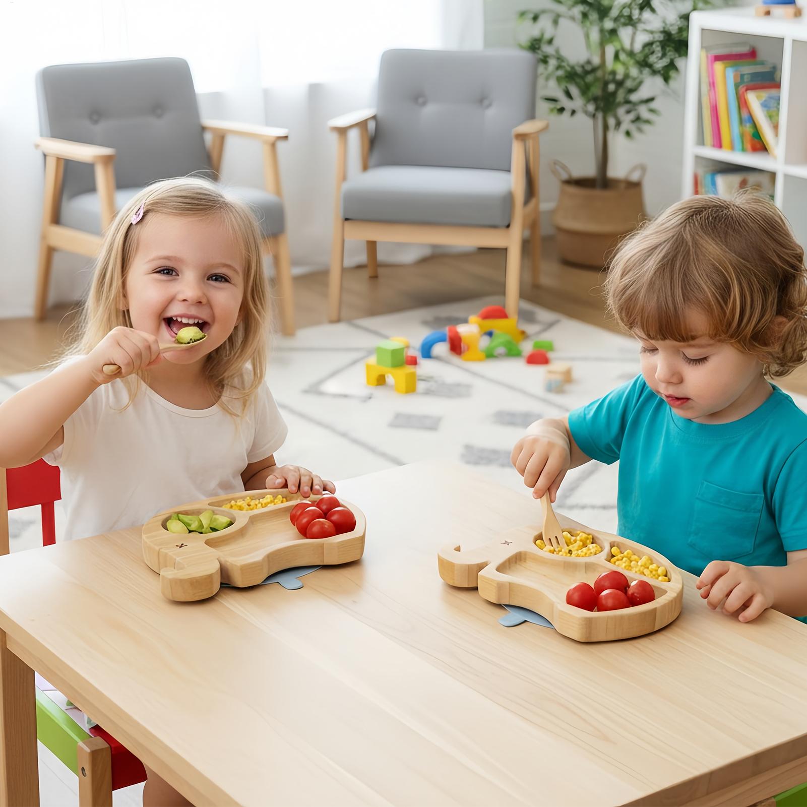 Kids Outdoor Dining Set - Zestaw obiadowy dla dzieci, kreskówkowe naczynia,