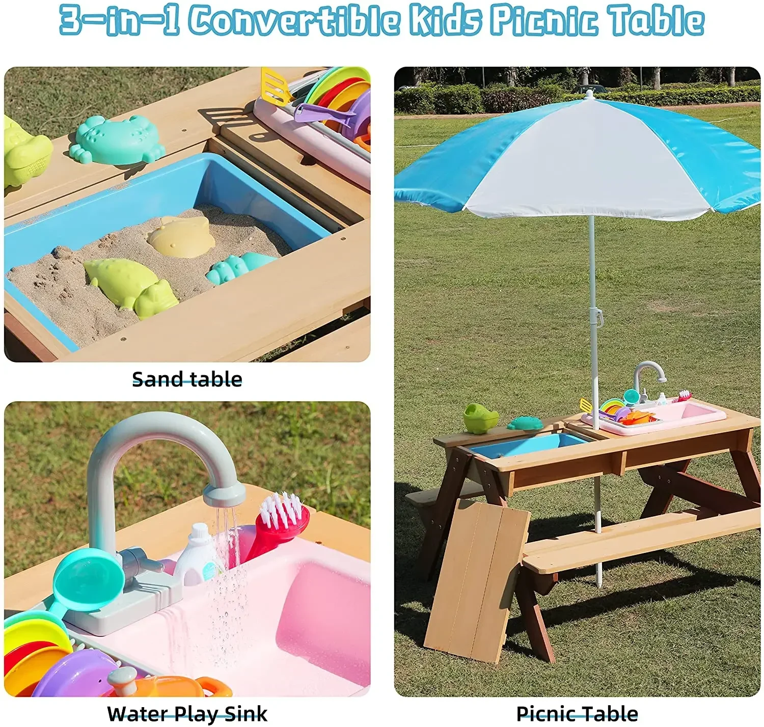 # Stół piknikowy dla dzieci, s – Kids Outdoor Sink recenzja i cena