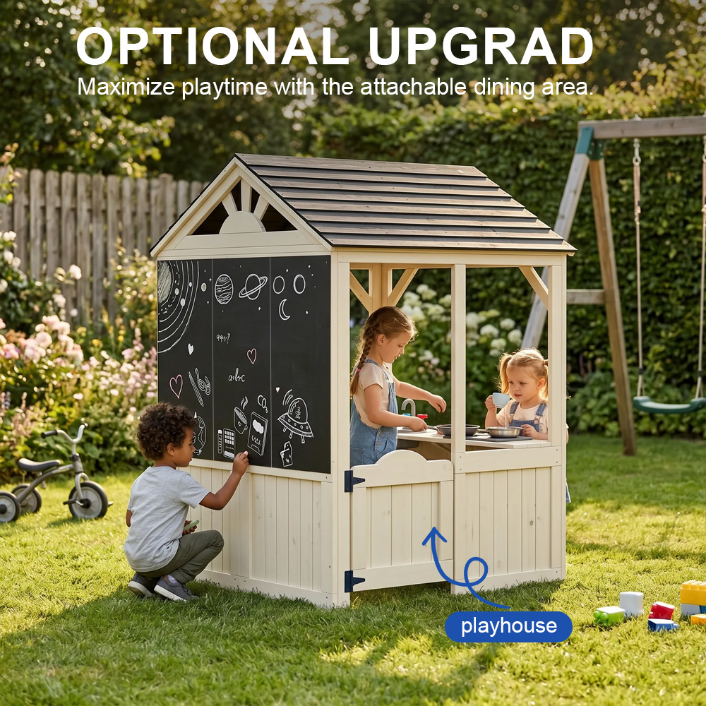Budynki ogrodowe Meble Domek d – Kids Outdoor Picnic Table recenzja i cena