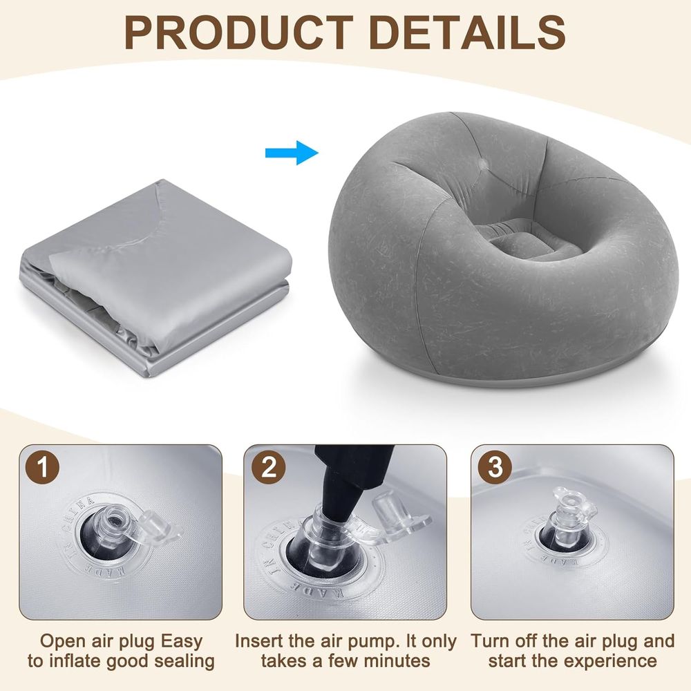 Nadmuchiwane fotele typu bean  – Kids Outdoor Seating recenzja i cena