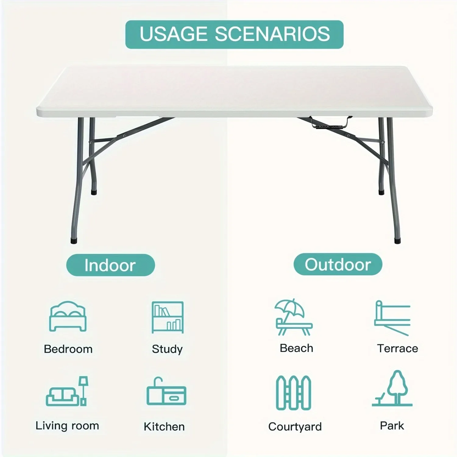 Stół składany z tworzywa sztuc – Kids Outdoor Dining Table recenzja i cena