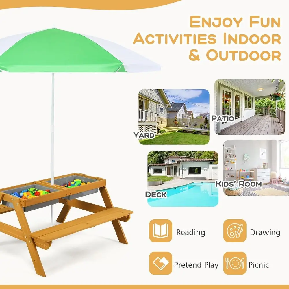 Stolik piknikowy dla dzieci 3w – Kids Outdoor Picnic Table recenzja i cena