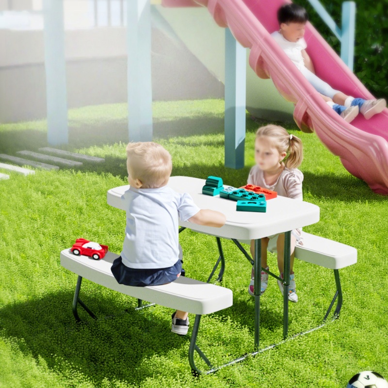 Zestaw składany plastikowy stó – Kids Outdoor Picnic Table recenzja i cena