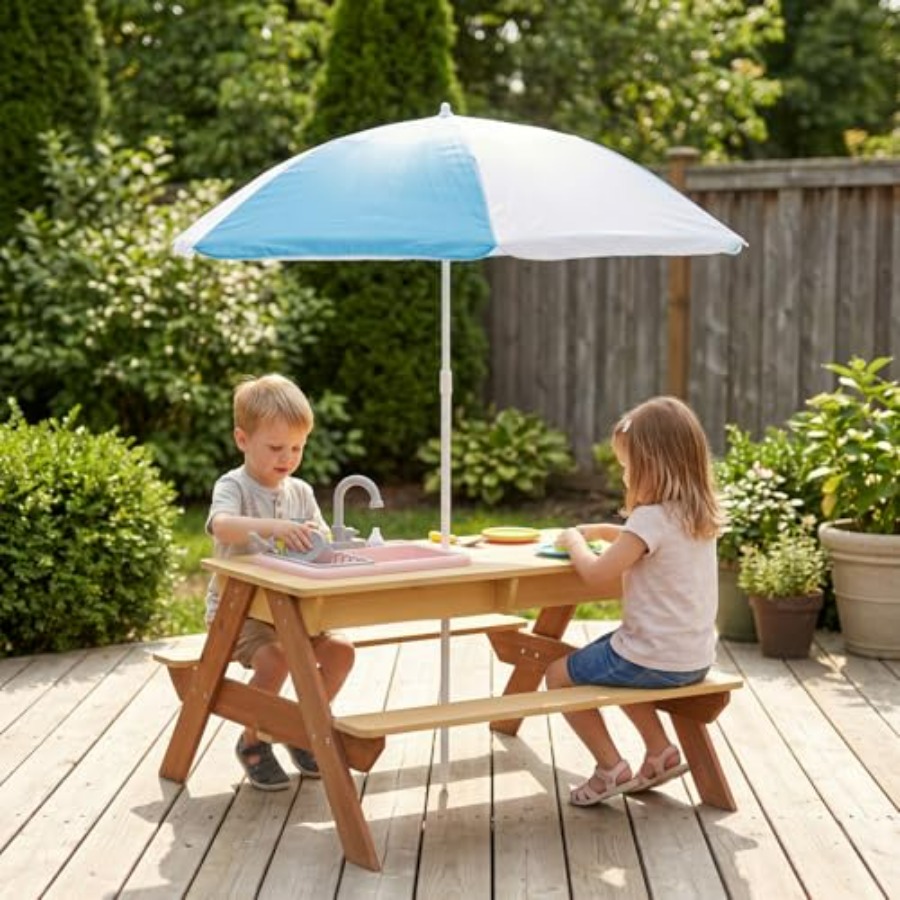 Stolik piknikowy dla dzieci na – Kids Outdoor Sink recenzja i cena