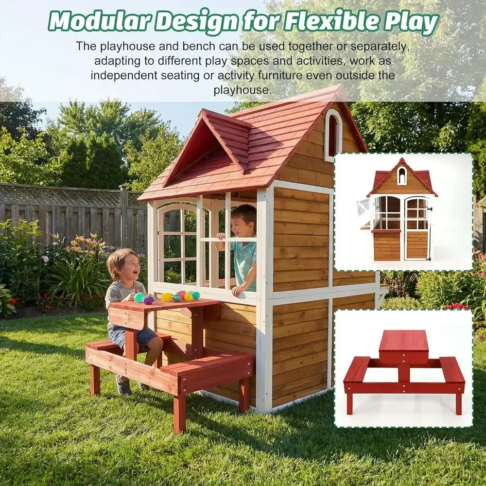 Duży, solidny drewniany domek  – Kids Outdoor Sink recenzja i cena