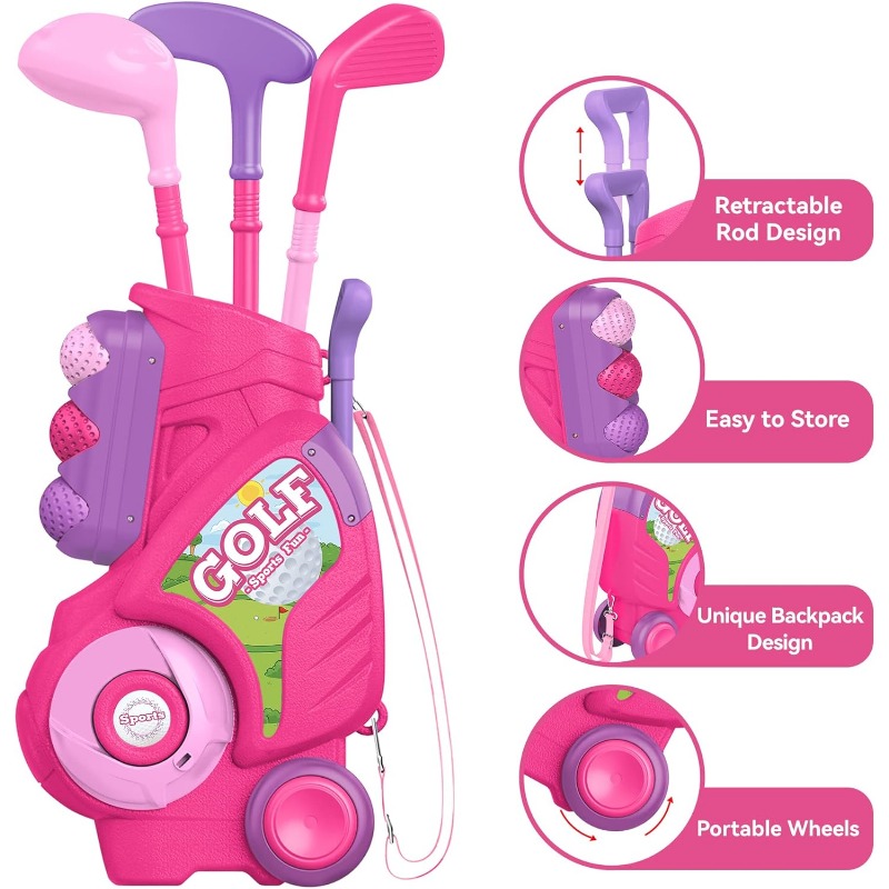 Zestaw klubów golfowych dla ma – Kids Indoor Outdoor Cart recenzja i cena