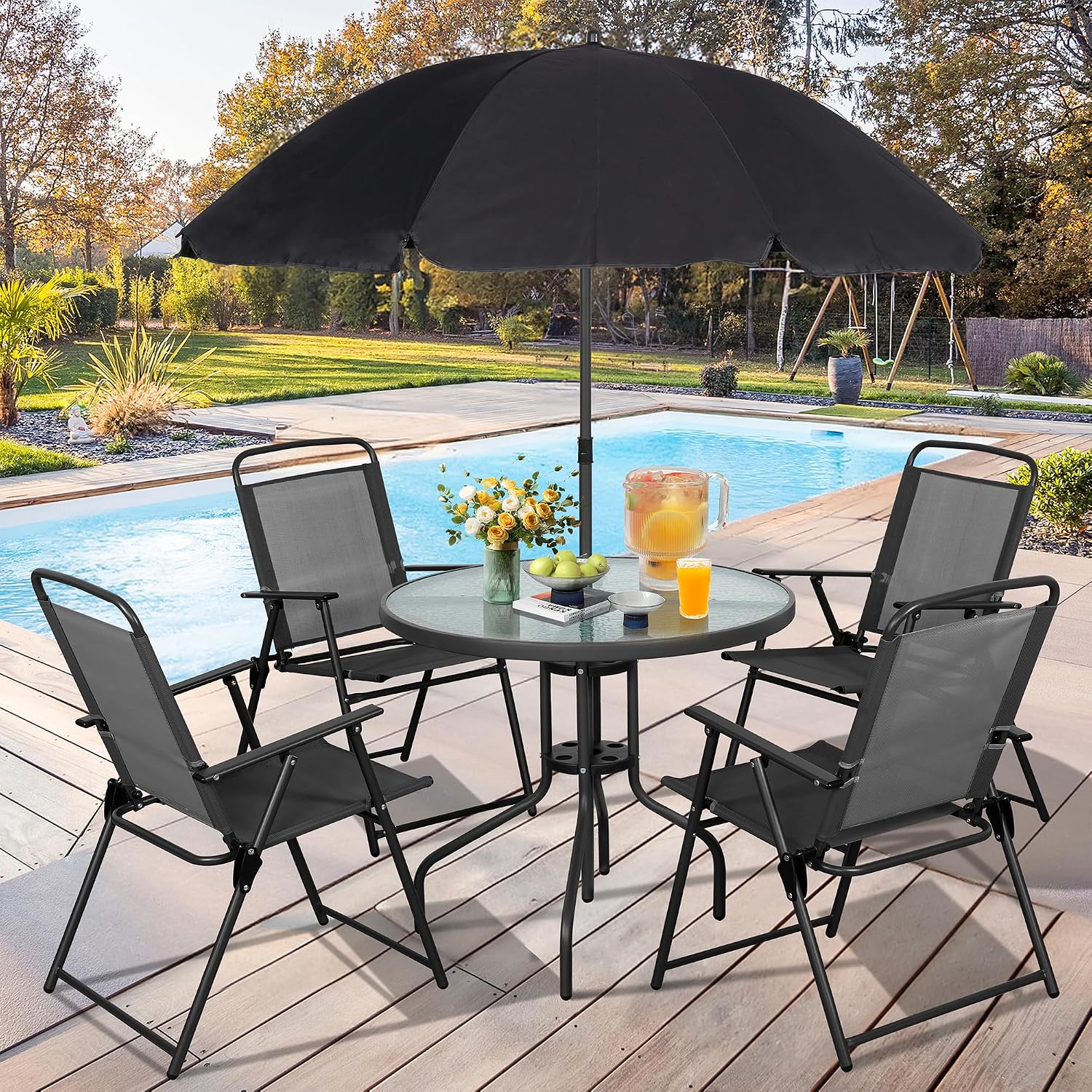 Metalowy zestaw mebli ogrodowy – Kids Outdoor Dining Table recenzja i cena