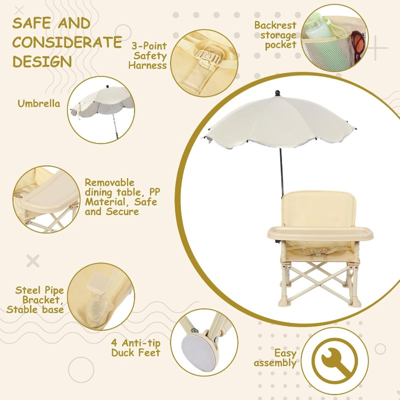 Dziecięce krzesełko plażowe z  – Kids Outdoor Dining Table recenzja i cena