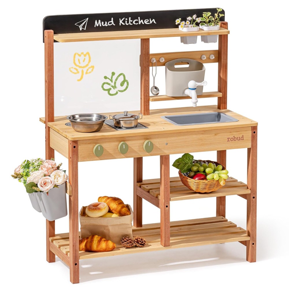 Drewniana kuchnia do zabawy w  – Kids Outdoor Sink recenzja i cena