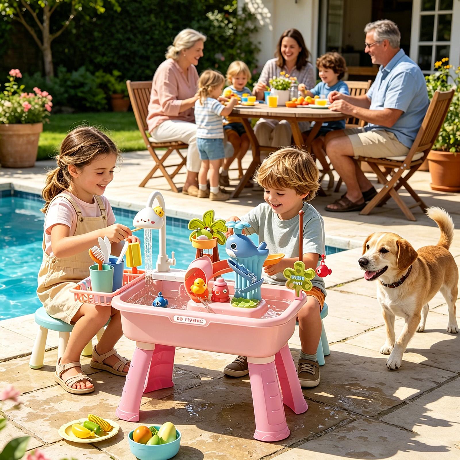 Stolik wodny dla dzieci z pomp – Kids Outdoor Sink recenzja i cena