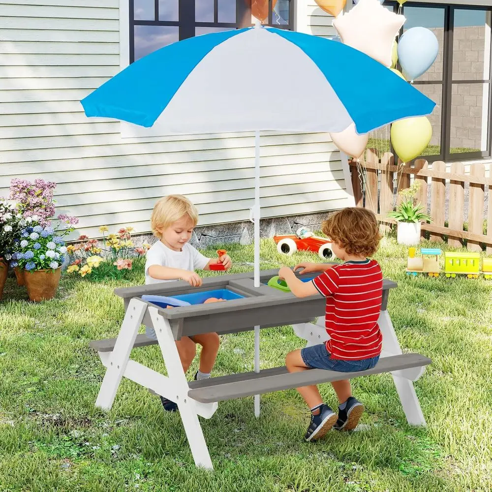 Konwertowalny drewniany stolik – Kids Outdoor Picnic Table recenzja i cena