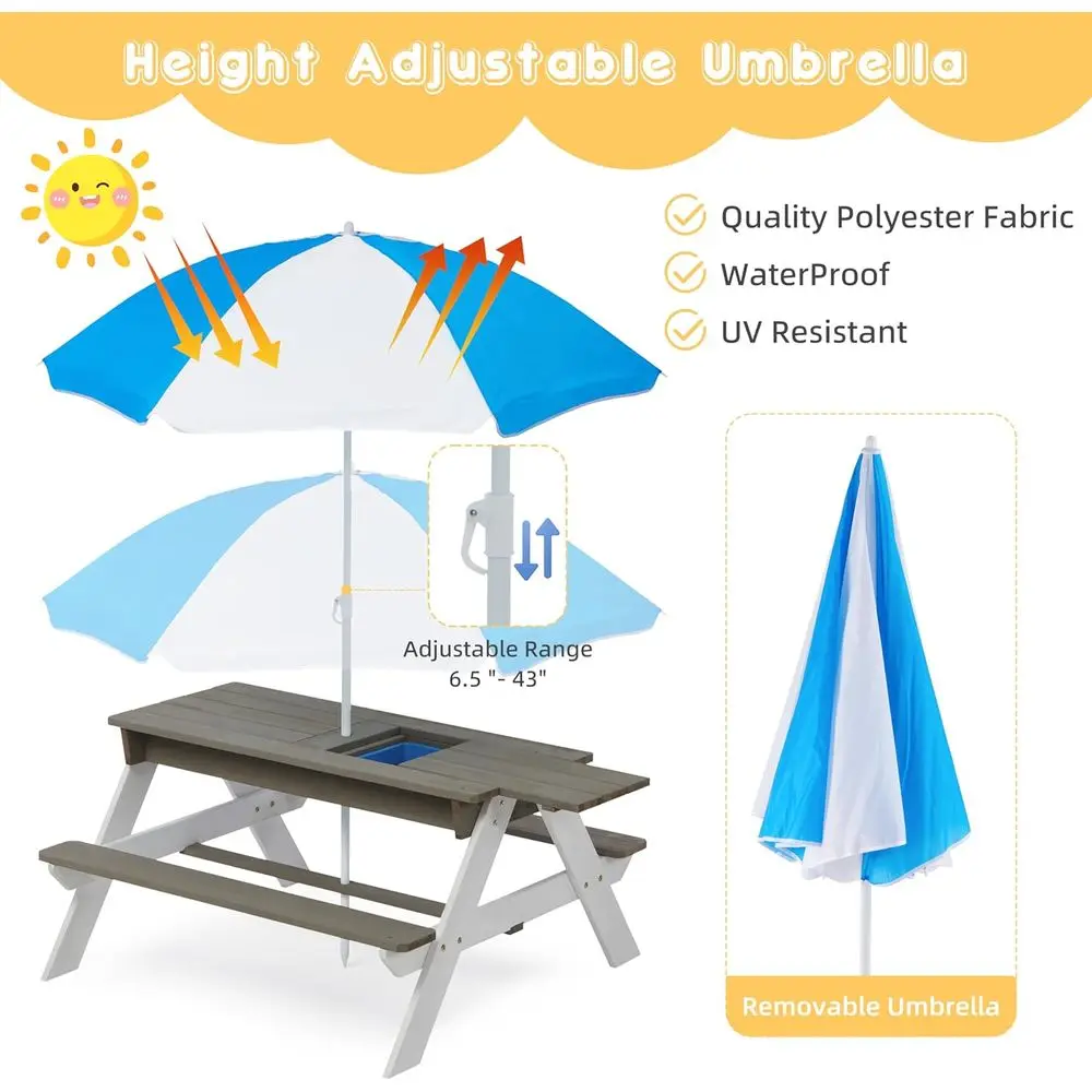Konwertowalny drewniany stolik – Kids Outdoor Picnic Table recenzja i cena
