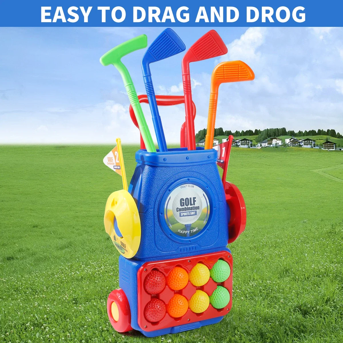 Zestaw do golfa dla dzieci MQU – Kids Indoor Outdoor Cart recenzja i cena