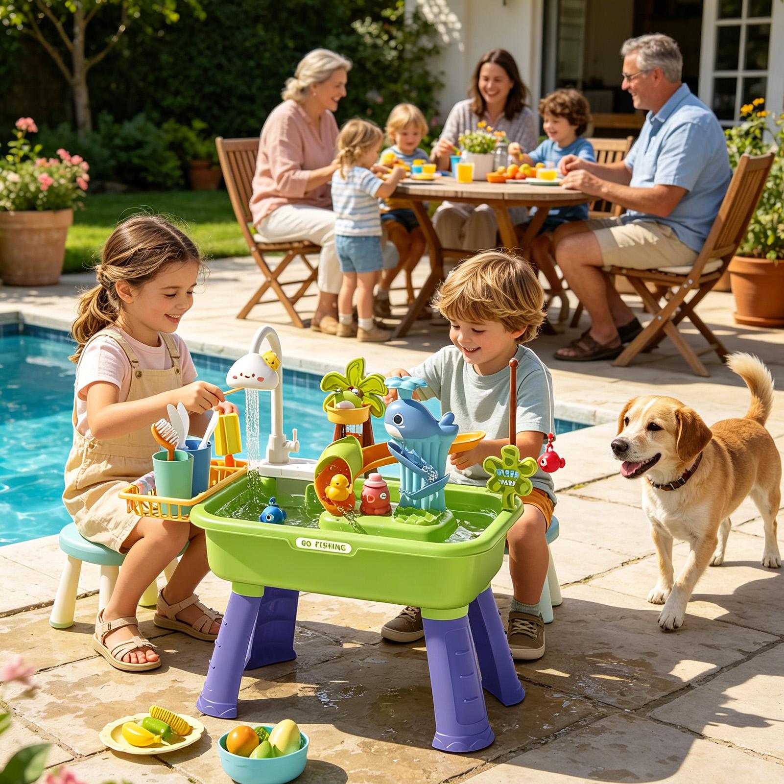 Stół wodny dla dzieci z pompką – Kids Outdoor Sink recenzja i cena