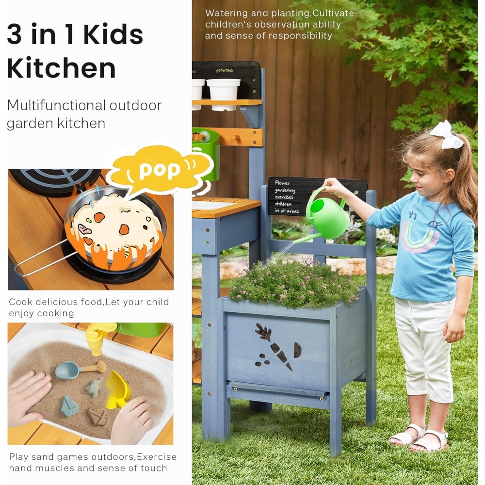 Kuchnia do zabawy dla dzieci n – Kids Outdoor Sink recenzja i cena