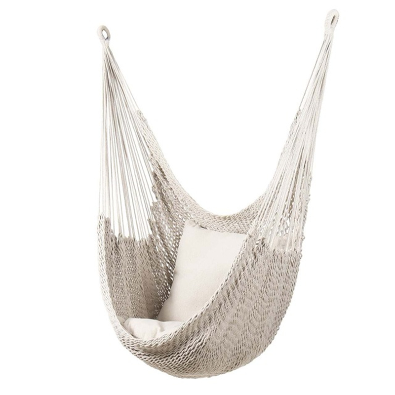 Styl skandynawski biały hamak  – Kids Outdoor Lounge recenzja i cena