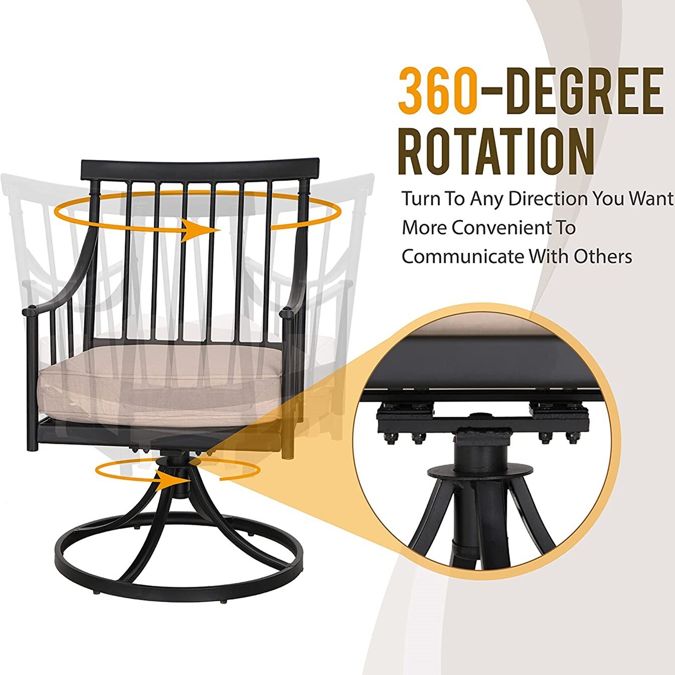 Zestaw 6 obrotowych krzeseł og – Kids Outdoor Dining Set recenzja i cena