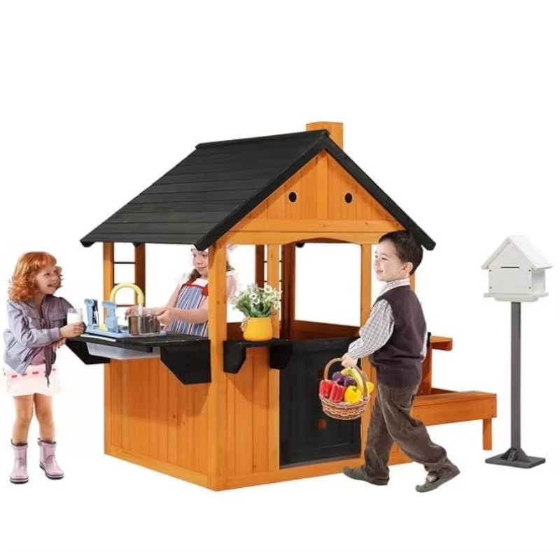 Drewniany domek dla dzieci do  – Kids Outdoor Sink recenzja i cena