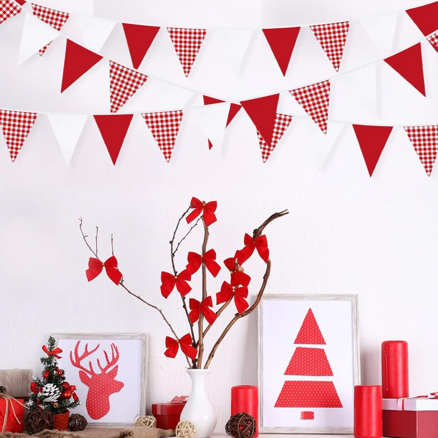 Czerwono-białe trójkątne flagi – Kids Outdoor Garden Set recenzja i cena