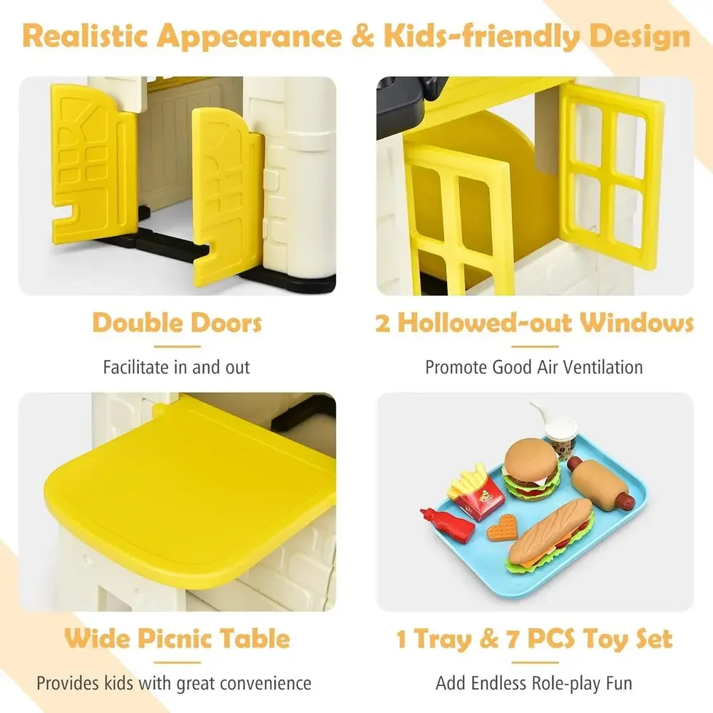 Domek do zabawy dla dzieci, do – Kids Outdoor Picnic Table recenzja i cena
