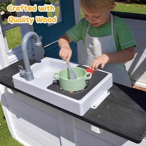 Drewniany domek dla dzieci z z – Kids Outdoor Sink recenzja i cena